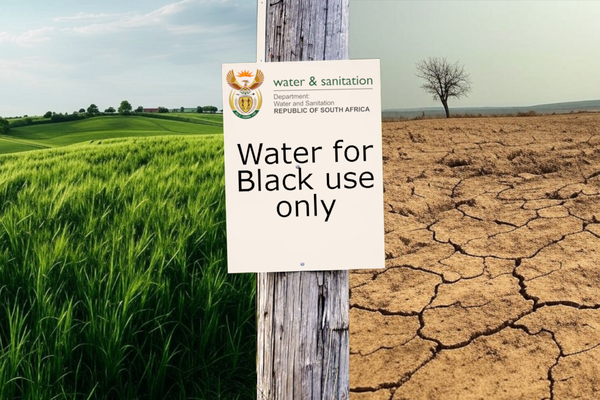 Government denies white farmer the right to water his crops